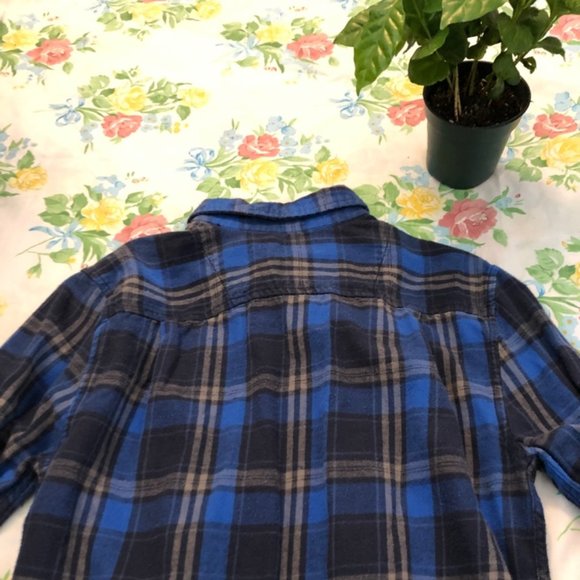 Men's 44MM Button Down Flannel Plaid LongSleeve - Picture 2 of 4